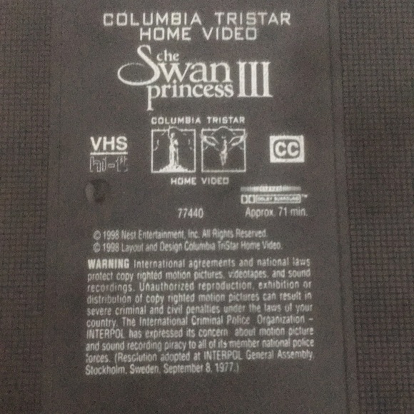 Vintage The Swan Princess III 1998 VHS #77440 - Picture 9 of 10